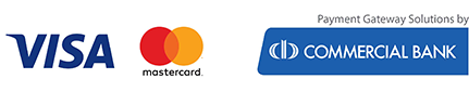 Payment by VISA and MASTER CARD